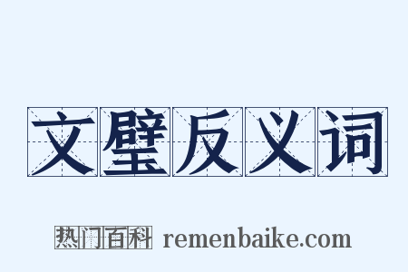 文璧反义词是什么意思的图片